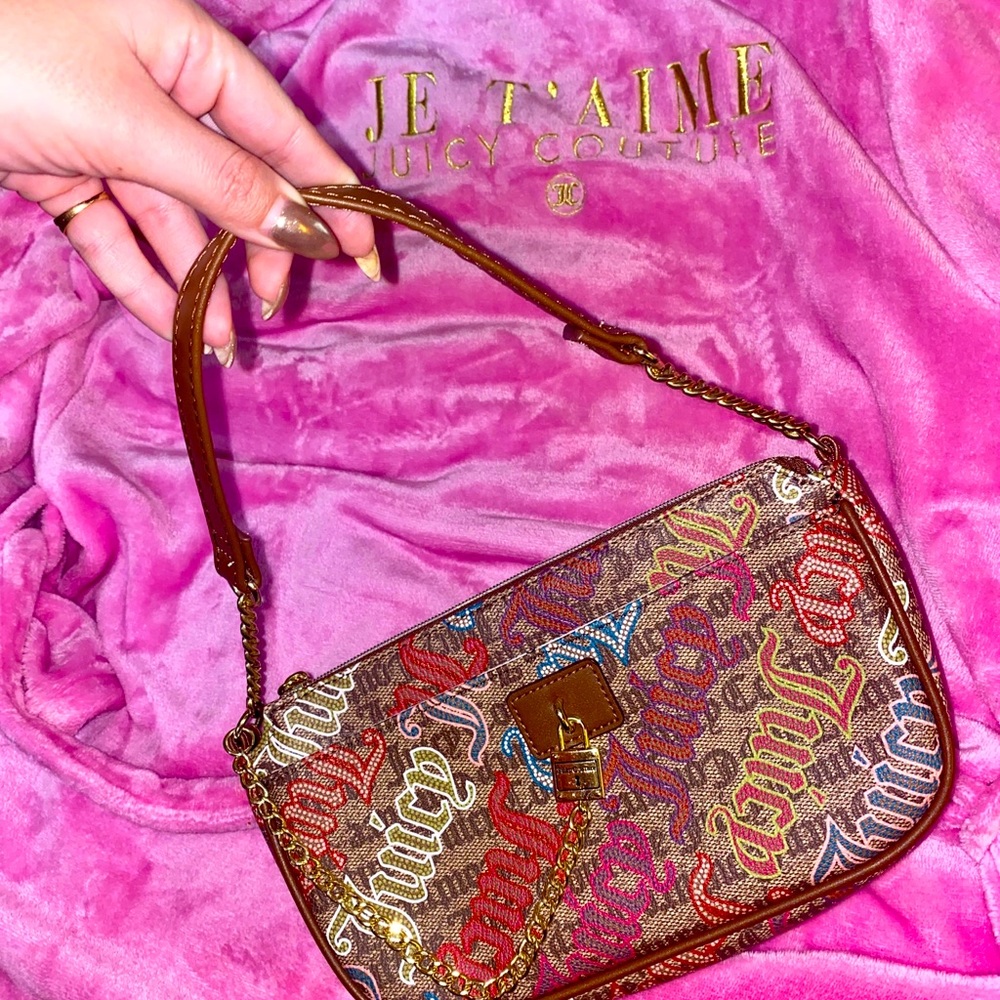 Juicy Couture Lock & Chain - Baguette shoulder Bag